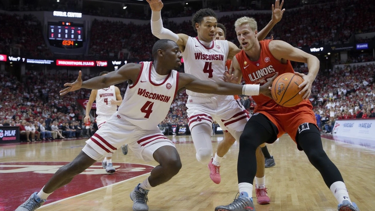 Wisconsin Badgers Triumph Over Illinois with 21-Point Kohl Center Win